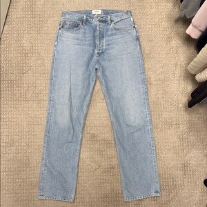 Agolde Blue Straight Jeans Classic Style